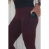 Women's performance legging Mulberry with phone pocket